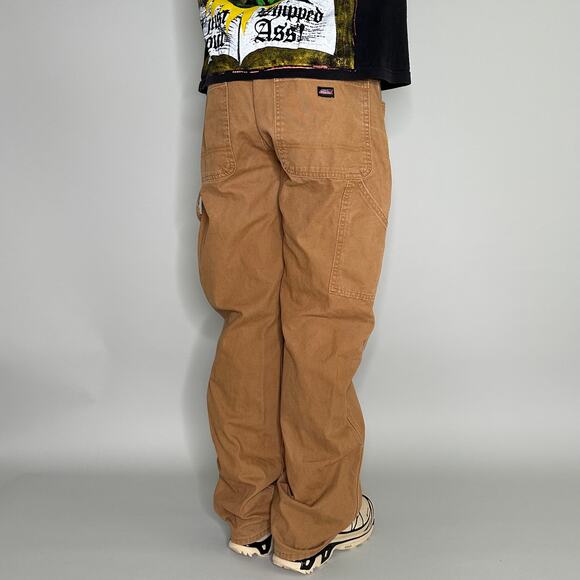 Dickies Other - Vintage 90s Dickies Carpenter Pants 34x34 Relaxed Tan Dungarees Work Wear